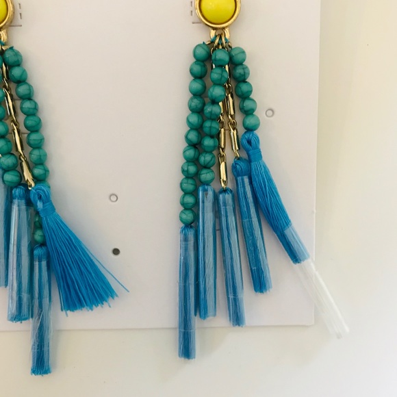 BaubleBar Turquoise Yellow Earrings - Picture 7 of 8